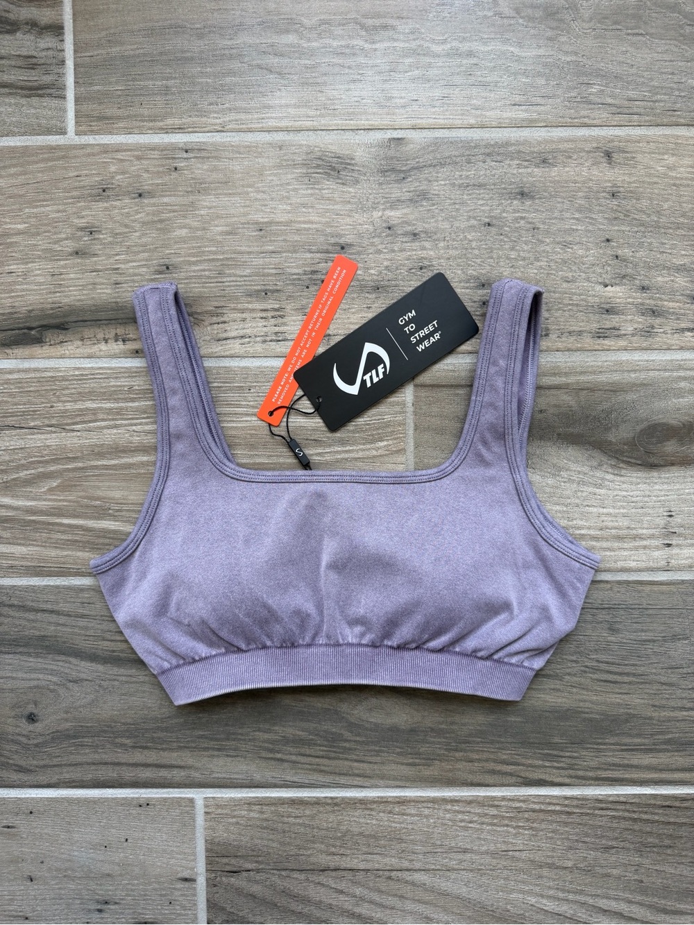 Gym to street wear TLF NWT purple sports bra M